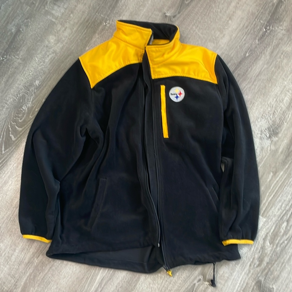 NFL Team Apparel Steelers Fleece jacket- youth XL